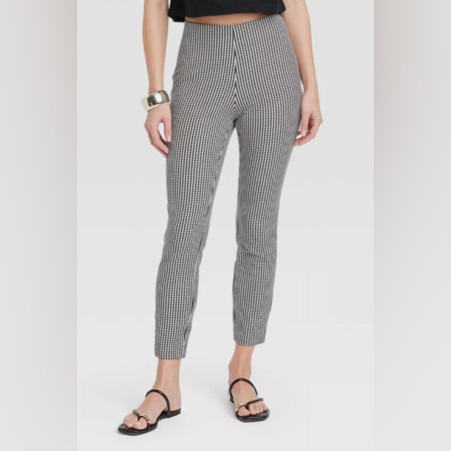 New A New Day Gingham Skinny Ankle Pant. 6